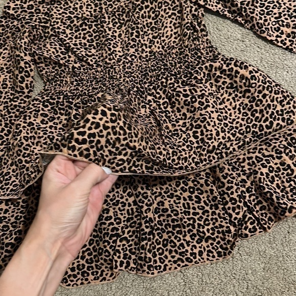 Leopard Print Girls Dress - Picture 4 of 6